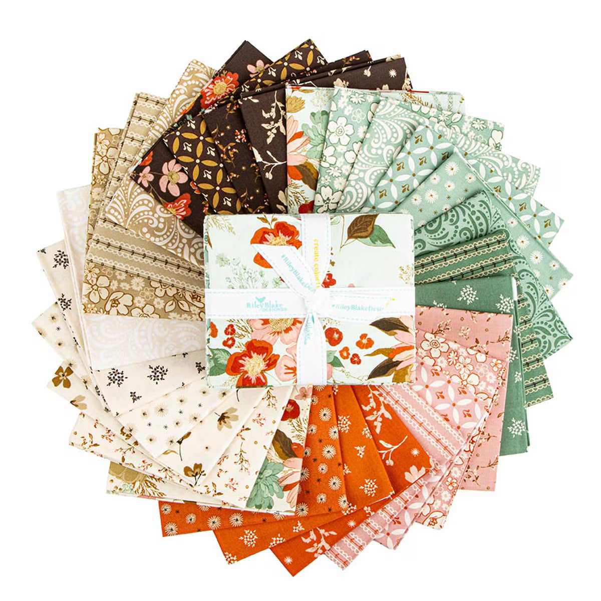 Morning Latte Fat Quarter Bundle — 28 Piece Fabric Bundle by Sandy Gervais for Riley Blake Designs