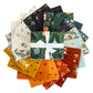 Collection of fabric swatches for The Apothecary fabric collection by Amber Elliot of Alderwood Studio