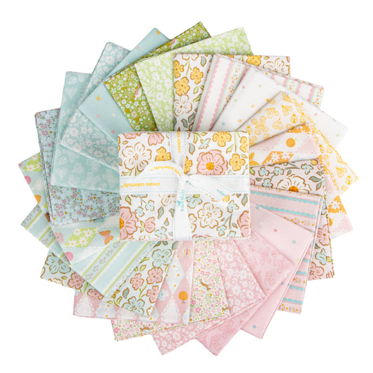 Little Posies fanned out fat quarter bundle
