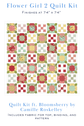 Flower Girl 2 quilt kit mock up with finished size of 74 x 74 featuring the Bloomsberry Collection by Camille Roskelley