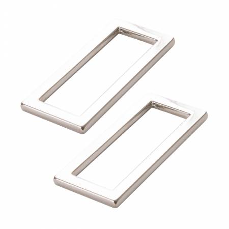 By Annie Rectangle Ring 1.5in Nickel