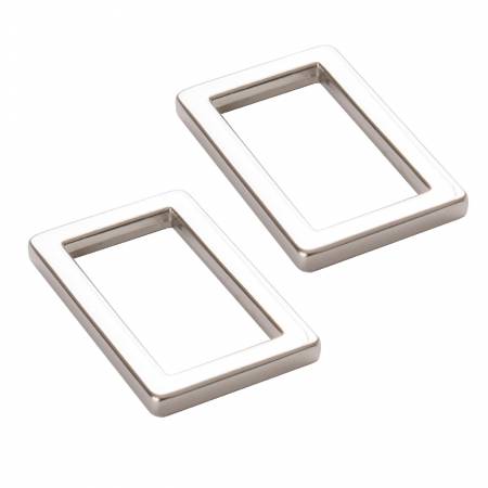 By Annie Rectangle Ring 1in Nickel