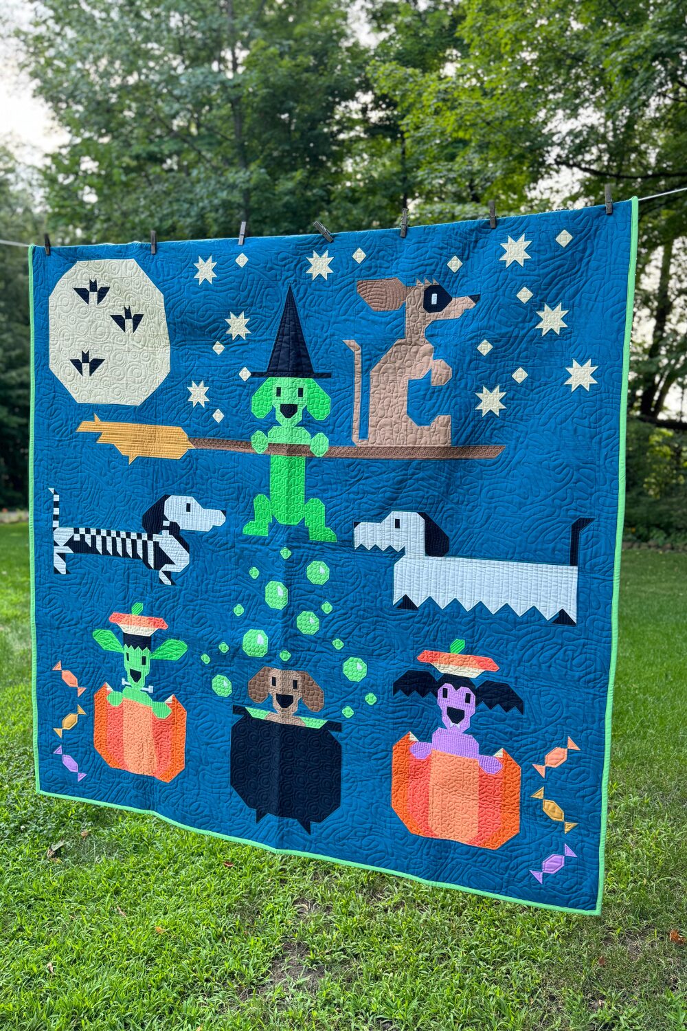 Halloweenies Quilt Pattern by Art East Quilting Co.