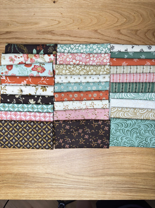 Morning Latte Fat Eighth Bundle — 28 Piece Fabric Bundle by Sandy Gervais for Riley Blake Designs