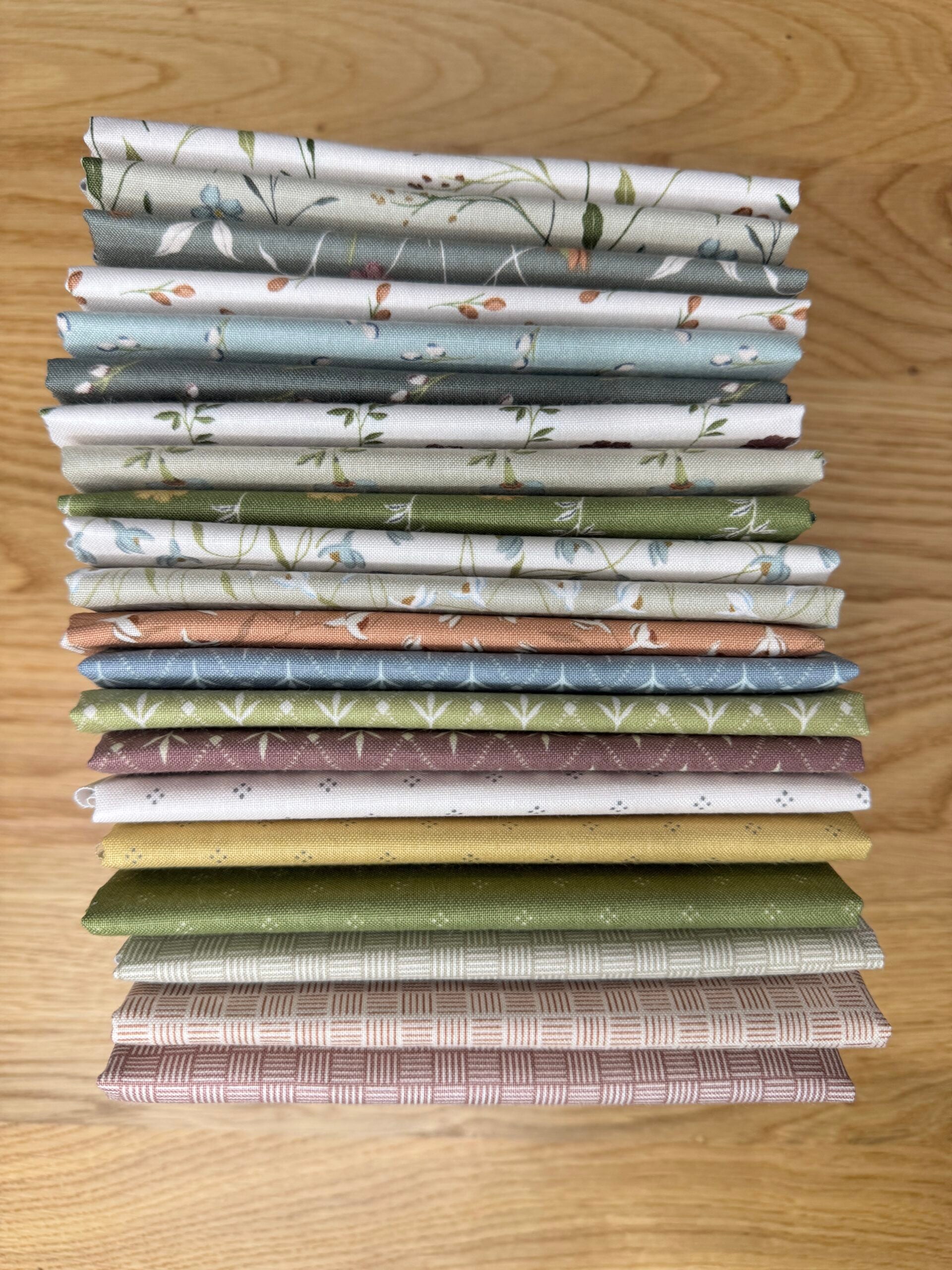 Threads of Grace Fat Quarter Bundle – 21 Prints by Kassidy Grace for Riley Blake Designs