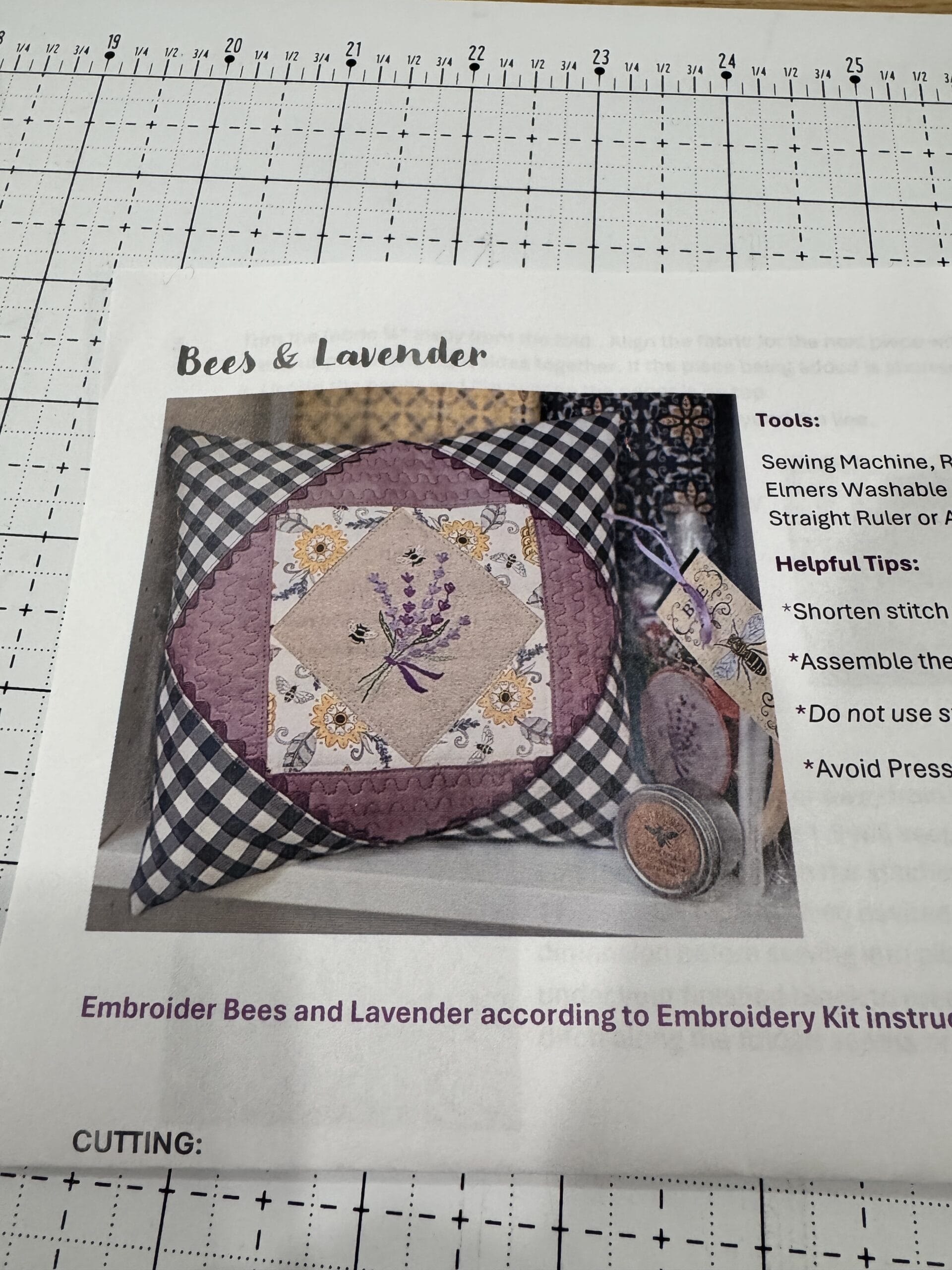 Bee & Lavender Pillow Kit