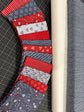 12 patriotic fat quarters and two bolts of fabric for the 250 Celebration quilt kit