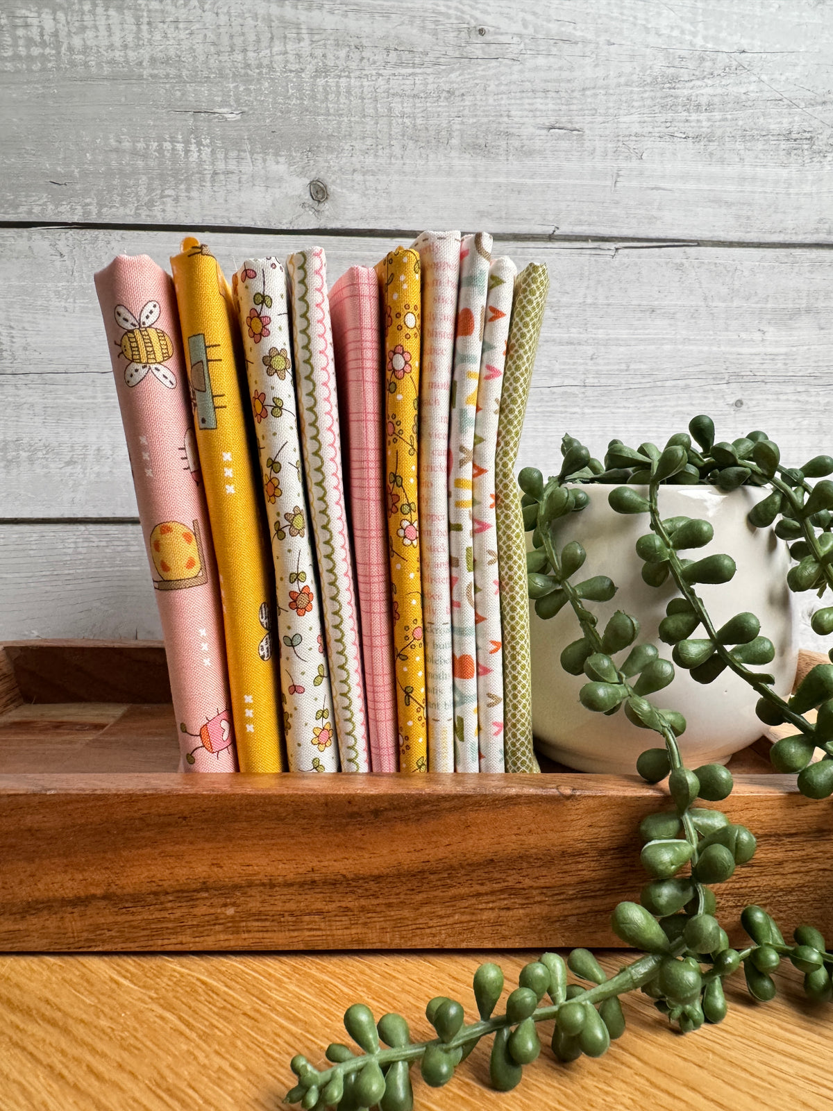 Bug Collector 10-piece petite fat quarter bundle by Sweetwater for Moda Fabrics, shop-cut by Treeline Quilting