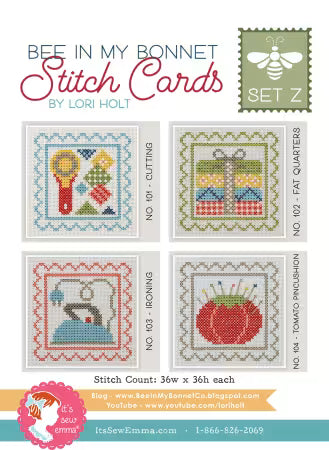 Bee In My Bonnet Stitch Cards Set Z