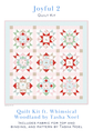 Joyful 2 Quilt kit pattern with fabrics from Whimsical Woodland by Tasha Noel