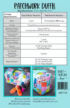 Patchwork Duffle Pattern