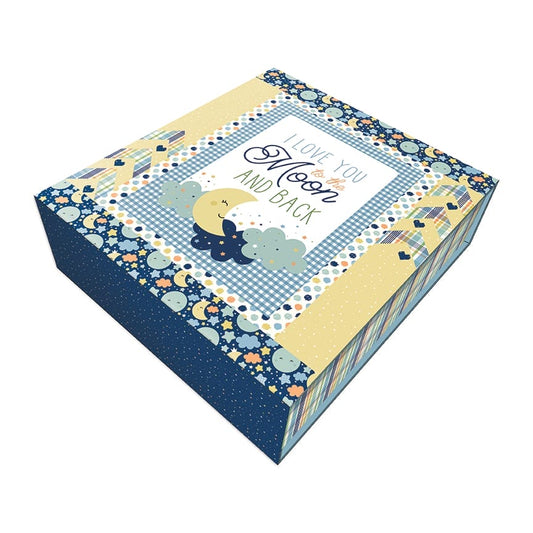 Love You to the Moon Blue Panel Quilt Kit