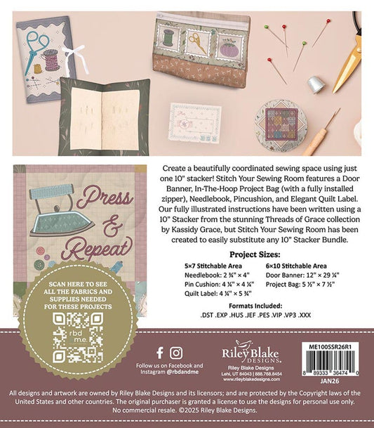 Stitch Your Sewing Room - Machine Embroidery USB