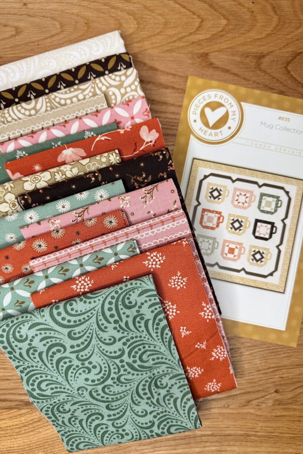 Mug Collection by Sandy Gervais Quilt Kit