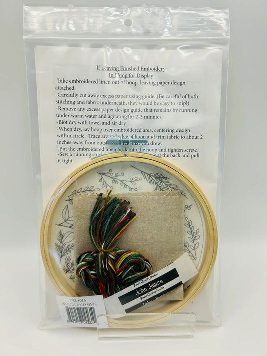 Woodland Owl Embroidery Kit – Deb Strain
