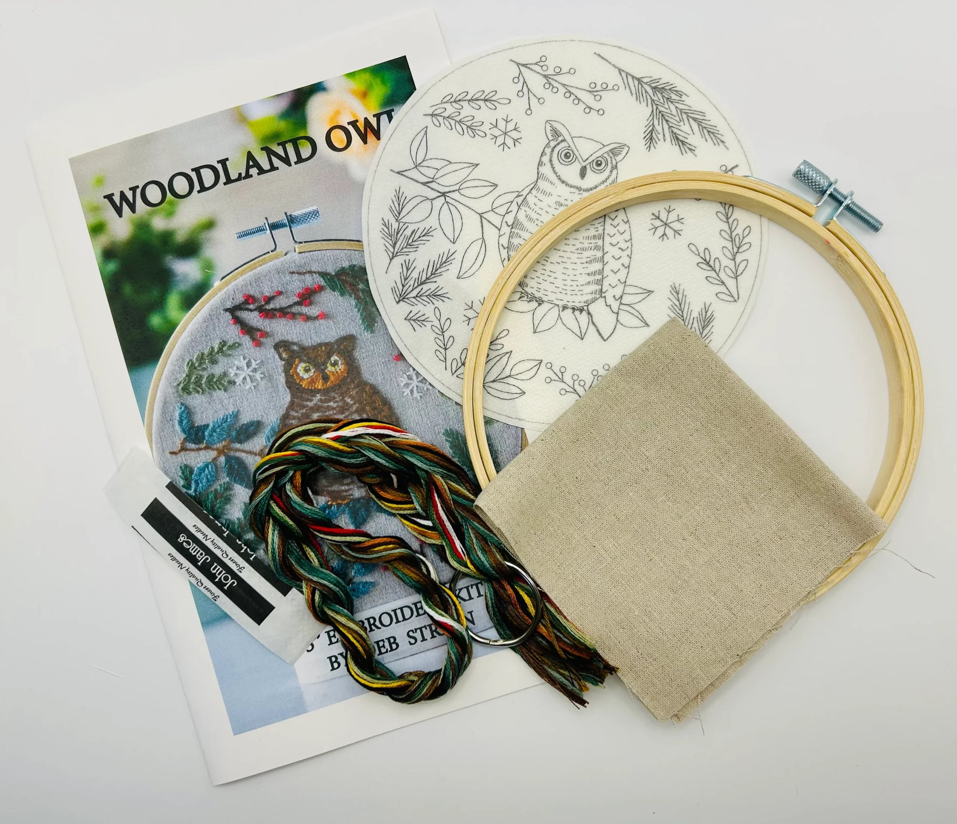 Woodland Owl Embroidery Kit – Deb Strain