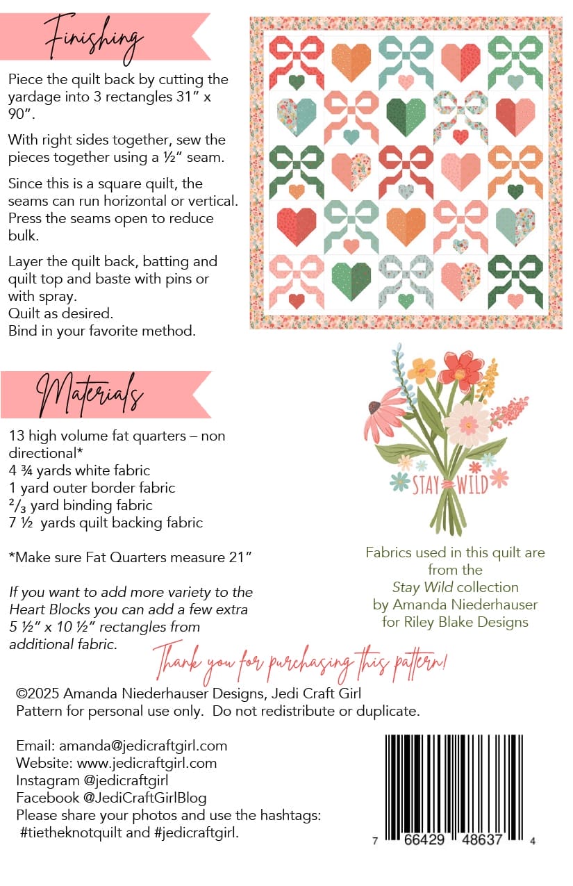 Tie the Knot Quilt Pattern