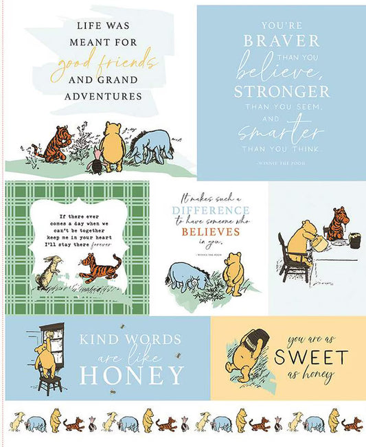 Winnie the Pooh Panel – Echo Park for Riley Blake Designs