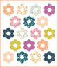 Hexie Blooms quilt mock up