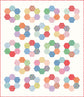 Hexie Blooms quilt mock up