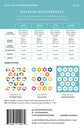 Hexie Blooms quilt pattern fabric requirements on back of pattern