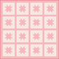 Finished Joyful Stars quilt by Cotton and Joy displaying repeating star motifs in a vibrant patchwork design.
