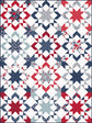 Starly quilt pattern shown in an alternate fabric colorway with striking star motifs and contemporary patchwork design.
