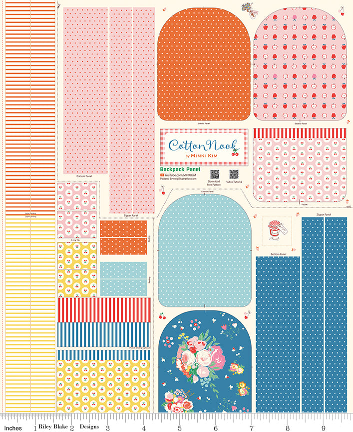 Cotton Nook 35 1/2" x 43 1/2" Backpack Panel