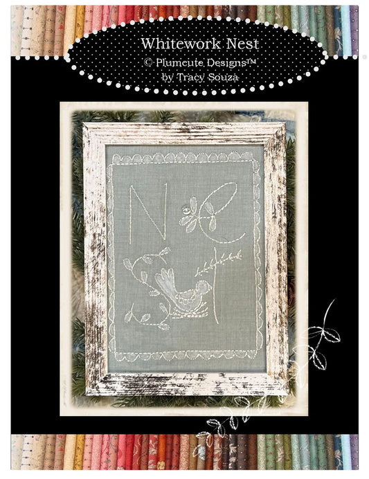 Whitework Nest Embroidery Pattern – Plumcute pattern cover