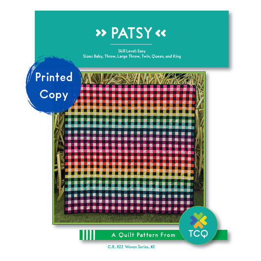 Patsy printed quilt pattern by Trace Creek Quilting