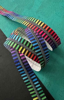 Zipper Tape - Wide Rainbow Stripe by Sassafras Lane