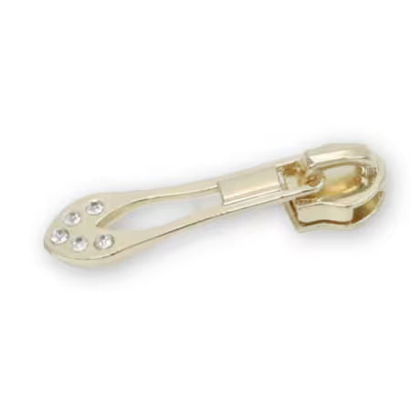 Sallie Tomato Jeweled Tip Zipper Pulls Gold