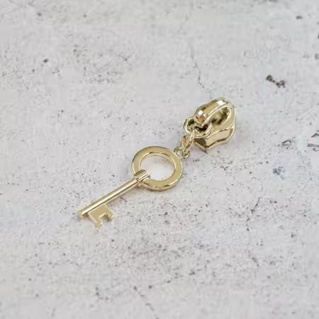 Sallie Tomato Key Zipper Pulls Gold