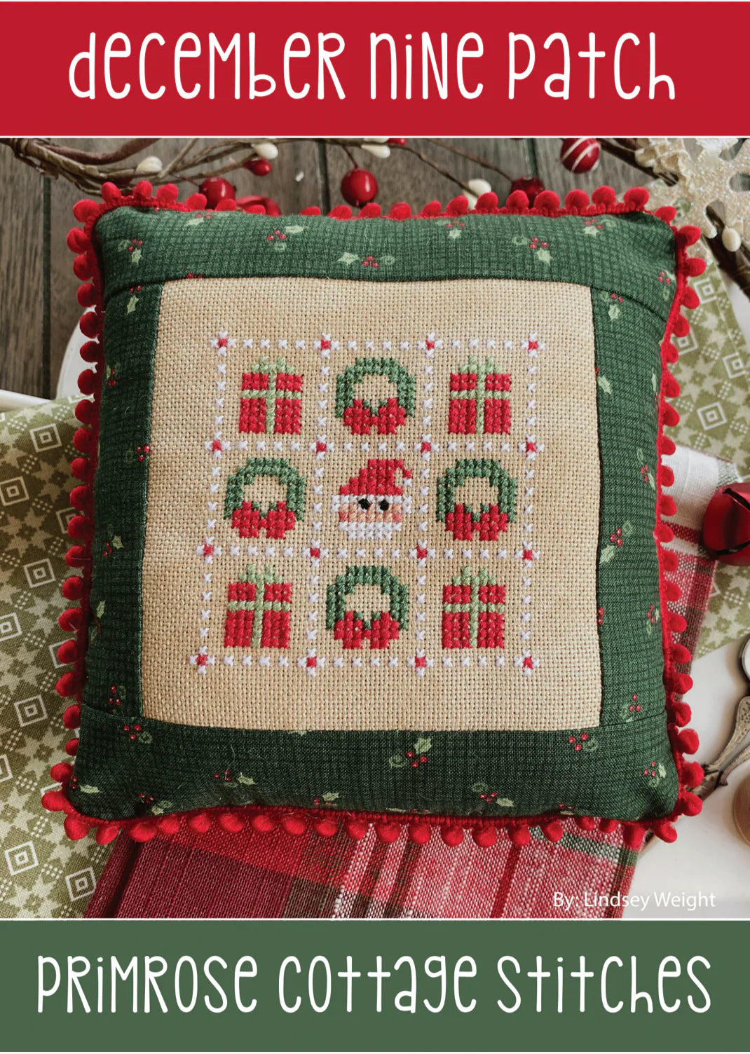 December Nine Patch Cross Stitch Pattern