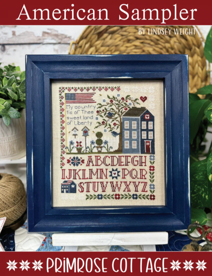 American Sampler Cross Stitch Pattern
