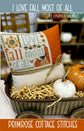 I Love Fall Most of All Cross Stitch Pattern