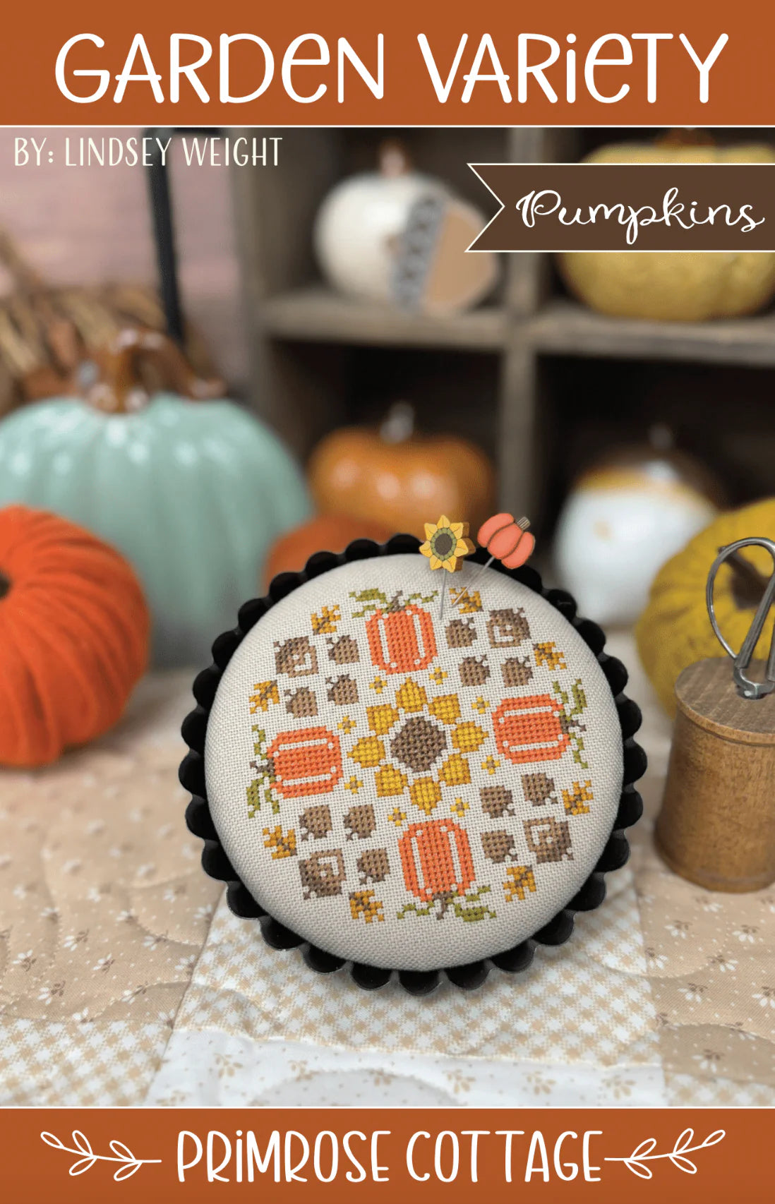 Garden Variety Pumpkins Cross Stitch Pattern