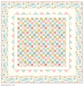 Be Brave Quilt Kit featuring the Brave Your Way cheater print surrounded by soft blush, aqua, gold, and pastel prints by Cayla Naylor for Riley Blake Designs. Includes the free pattern, quilt top, and binding. Preorder ships September 2026.
