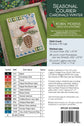 Seasonal Courier: Cardinal's Winter Cross Stitch Printed Pattern