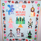 Complete Sew Place Like Home Wizard of Oz quilt hanging on the wall.  