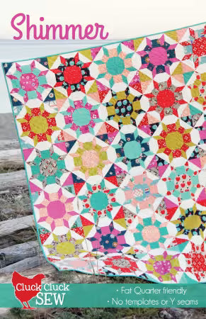 Shimmer quilt pattern cover by cluck cluck sew