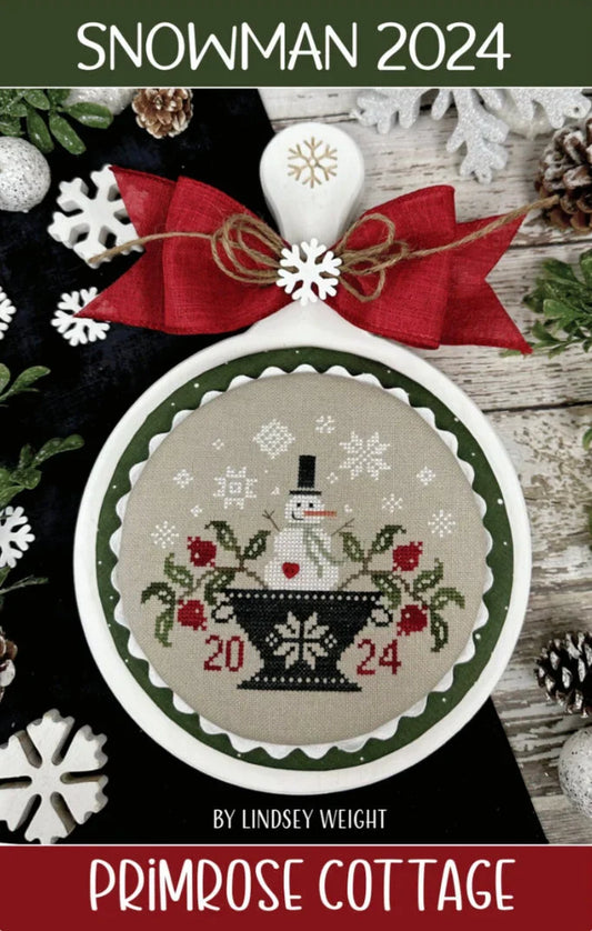 Snowman 2024 Cross Stitch Pattern