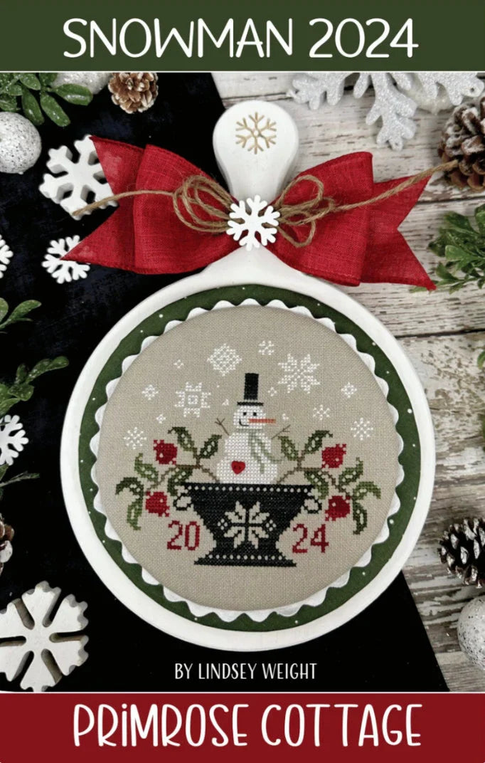 Snowman 2024 Cross Stitch Pattern
