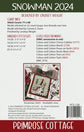 Snowman 2024 Cross Stitch Pattern