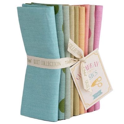 Tilda Seasonal Chambray Fat Quarter Bundle 9pc – Spring Pastels