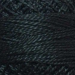 Valdani Size 12 Perle Cotton Ball – 8113 Black Dark