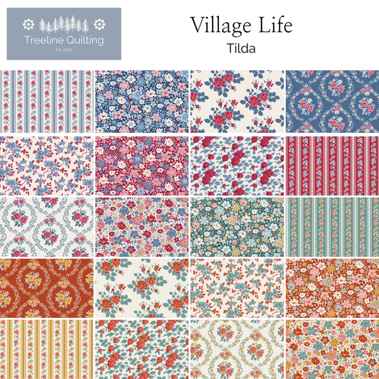 Village Life  main prints fabric swatches