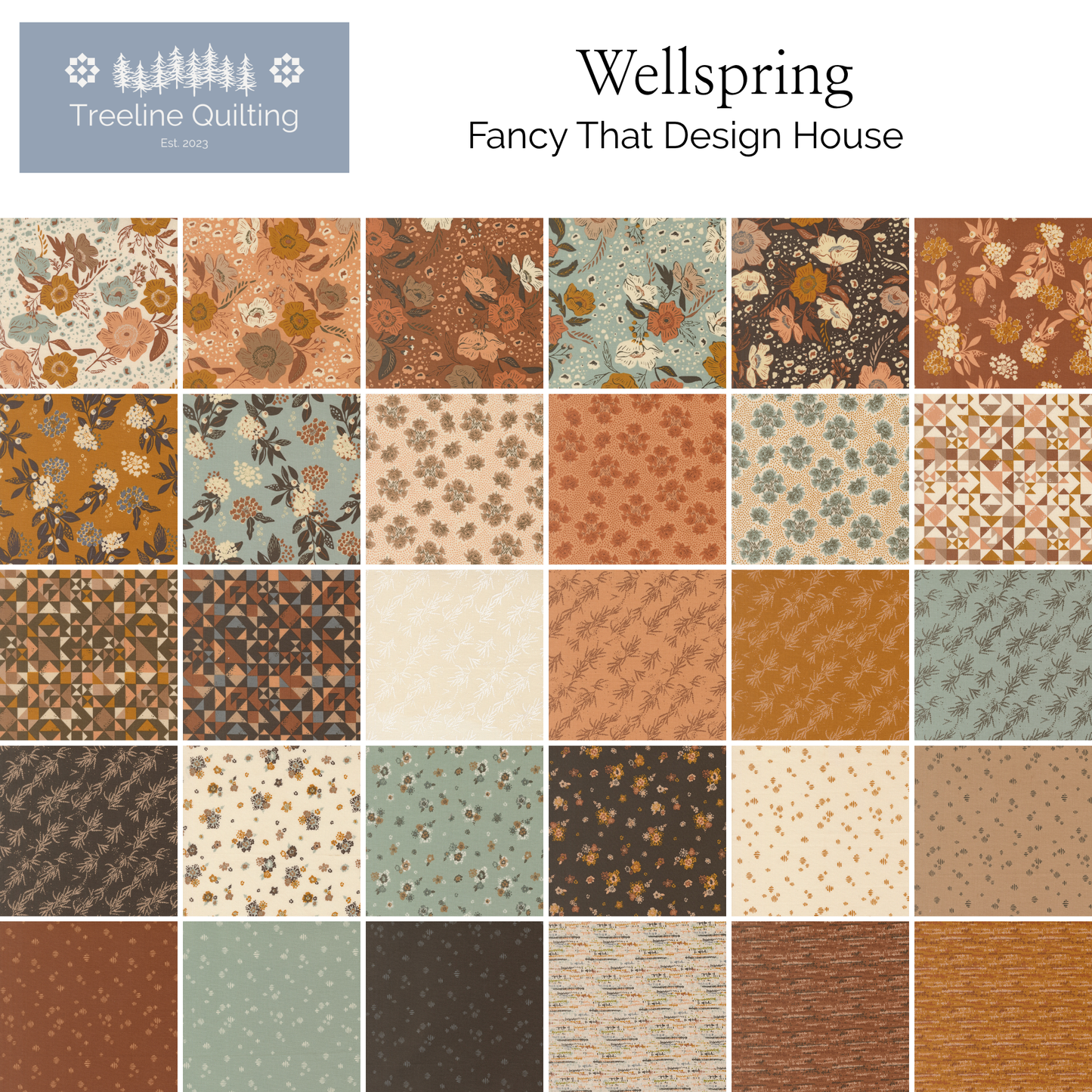 Wellspring fabric collection by Fancy That Design House for Moda Fabrics