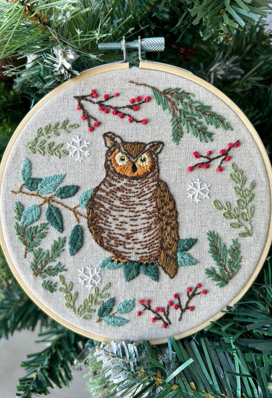 Woodland Owl Embroidery Kit – Deb Strain