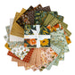 Fanned out fat quarters from the Worth Repeating fabric collection by Sandy Gervais